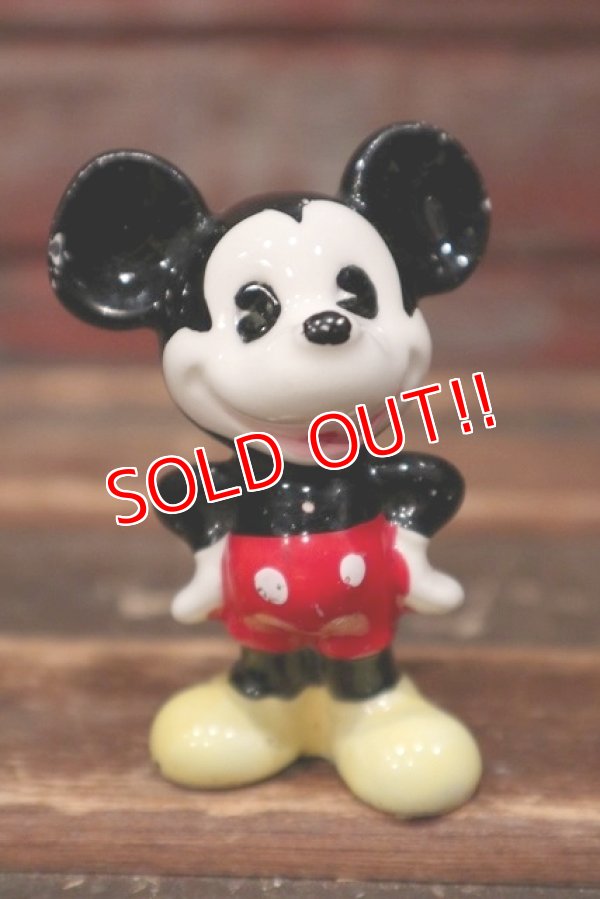 画像1: ct-220501-39 Mickey Mouse / 1980's Ceramic Figure 