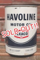 画像: dp-220401-89 TEXACO / HAVOLINE MOTOR OIL One U.S. Quart Can