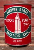 画像1: dp-220301-76 EMPIRE STATE / 1950's MOTOR OIL One U.S. Quart Can