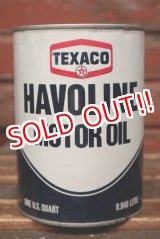 画像: dp-220401-195 TEXACO / HAVOLINE MOTOR OIL One U.S. Quart Can