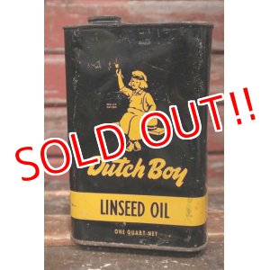 画像: dp-220501-33 Dutch Boy / 1960's LINSEED OIL Can