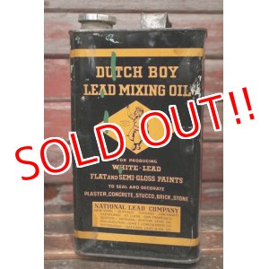 画像: dp-220501-34 DUTCH BOY / 1940's LEAD MIXING OIL ONE GALLON Can