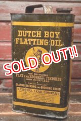 画像: dp-220501-16 DUTCH BOY / 1940's FLATTING OIL ONE GALLON Can