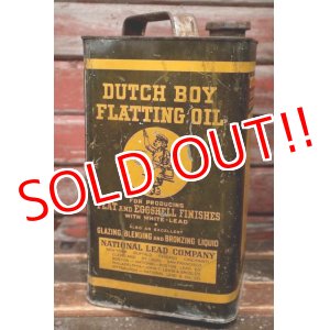 画像: dp-220501-16 DUTCH BOY / 1940's FLATTING OIL ONE GALLON Can