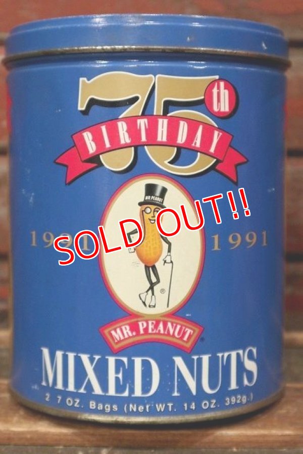 ct-220501-60 PLANTERS / MR.PEANUT MIXED NUTS 1991 75th BIRTHDAY Can