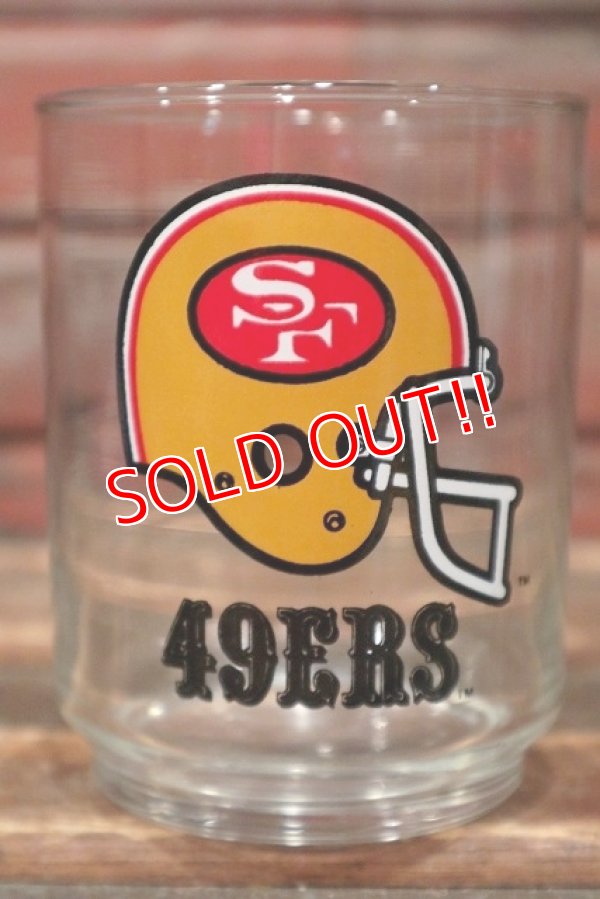 画像1: gs-220501-03 SAN FRANCISCO 49ERS / 1980's Glass