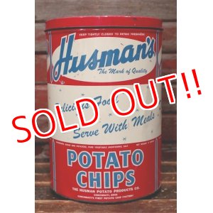 画像: dp-220501-21 Husman's / Vintage Potato Chips Can