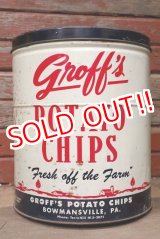 画像: dp-220501-21 Groff's / Vintage Potato Chips Can