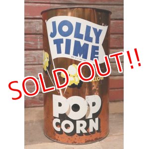 画像: dp-220501-81 JOLLY TIME POP CORN / 1970's Tin Trash Can