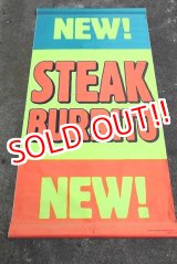 画像: dp-220501-38 TACO BELL / 1992 Banner "NEW! STEAK BURRITO"