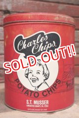 画像: dp-220501-21 Charles Chips / Vintage Potato Chips Can