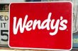 画像1: dp-220501-45 Wendy's / Large Road Sign