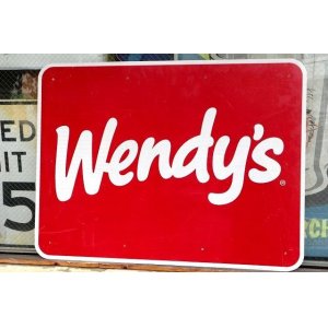 画像: dp-220501-45 Wendy's / Large Road Sign