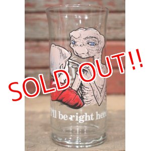 画像: ct-220601-75 E.T. / Pizza Hut 1982 Novelty Glass "I'll be right here"