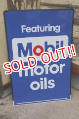 画像: dp-220601-10 Mobil / Featuring Mobil motor Oils W-side Metal Sign