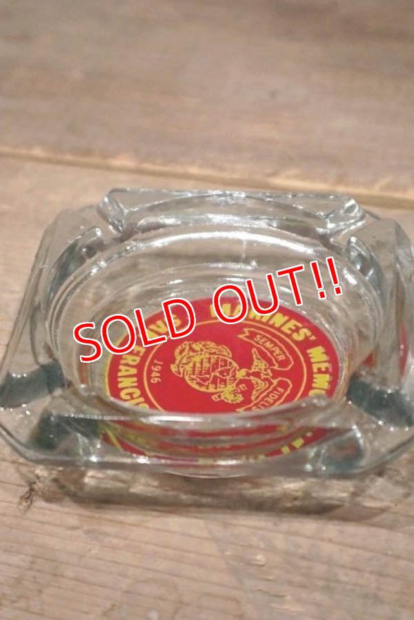 画像3: dp-20719-34 MARINES' MEMORIAL CLUB SAN FRANCISCO / Vintage Glass Ashtray