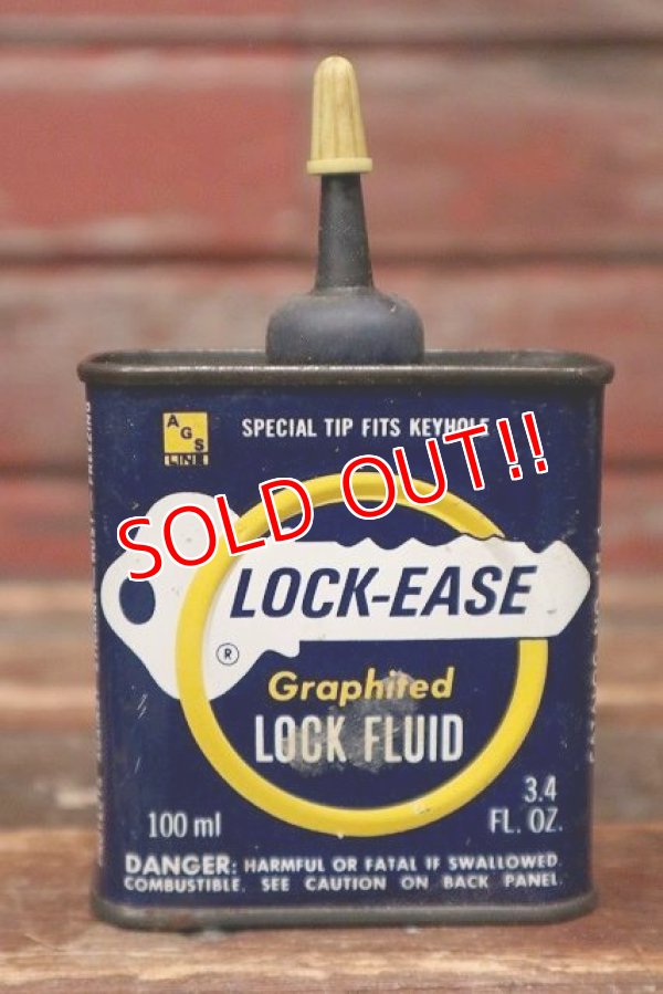 画像1: dp-220401-238 LOCK-EASE / Graphited LOCK FLUID Vintage Handy Can