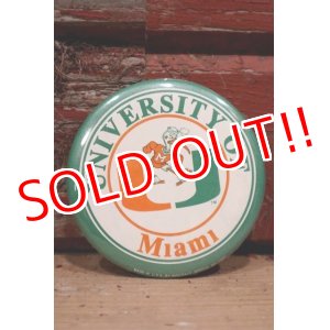 画像: nt-220801-01 UNIVERSITY OF Miami / Miami Hurricanes "Sebastian the Ibis" 1990's Pinback