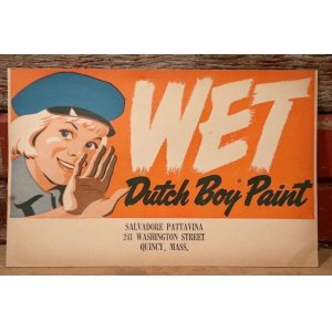 画像: dp-220801-01 Dutch Boy / 1950's〜 WET PAINT Paper Sign (B)