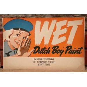 画像: dp-220801-01 Dutch Boy / 1950's〜 WET PAINT Paper Sign (C)