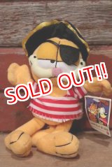 画像: ct-220719-17 Garfield / NANCO 1990's Plush Doll "Pirate"