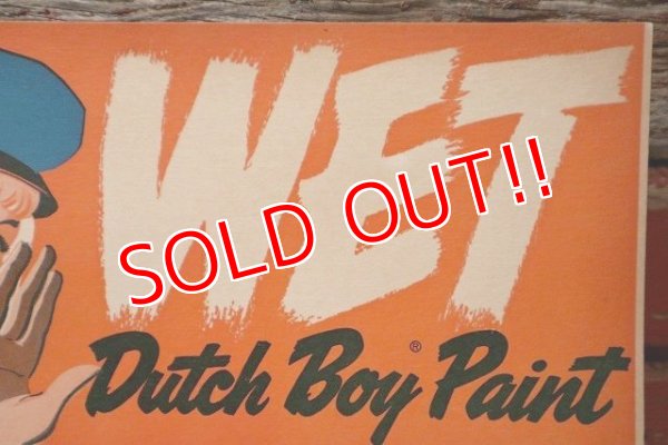 画像3: dp-220801-01 Dutch Boy / 1950's〜 WET PAINT Paper Sign