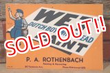 画像: dp-220801-01 Dutch Boy / 1940's WET PAINT Paper Sign