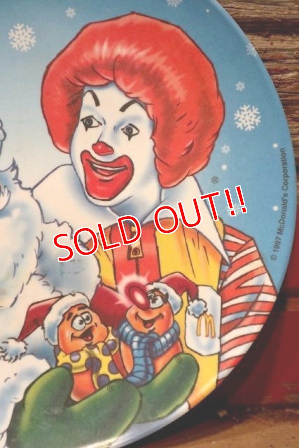 画像2: ct-191101-29 McDonald's / 1997 Collectors Plate "Santa Claus & Ronald McDonald"