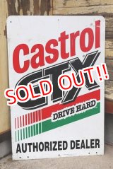 画像: dp-220801-26 Castrol GTX / W-side Metal Sign