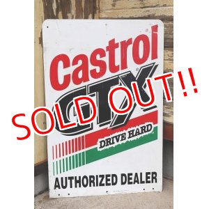 画像: dp-220801-26 Castrol GTX / W-side Metal Sign