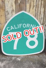 画像: dp-220801-13 Road Sign CALIFORNIA Freeway 78 Sign