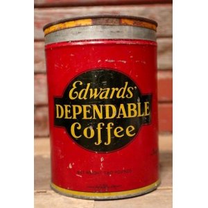 画像: dp-220810-15 Edward's DEPENDABLE Coffee / Vintage Tin Can