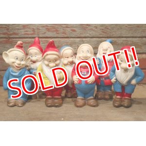 画像: ct-171206-35 Seven Dwarfs / 1950's Rubber Doll Set