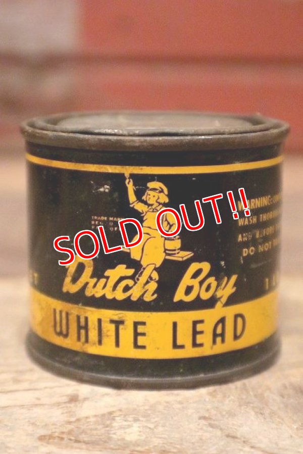 画像1: dp-220901-09 Dutch Boy / 1960's WHITE LEAD Can