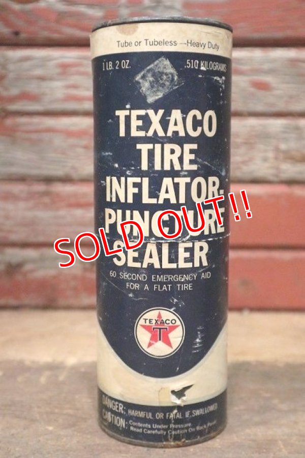 画像1: dp-220901-75 TEXACO / 1950's TIRE INFLATOR-PUNCTURE SEALER