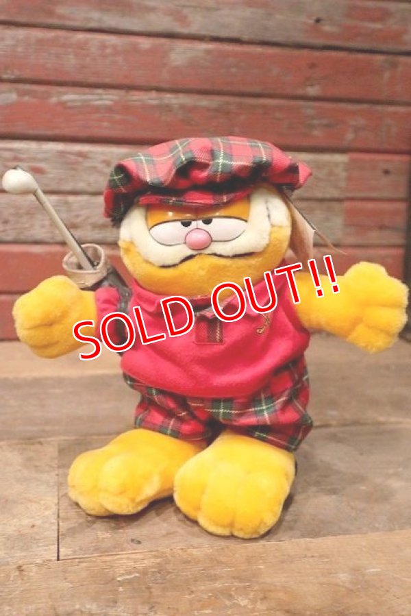 画像1: ct-220901-14 Garfield / FINE TOY 1980's〜1990's  Plush Doll "Golf"