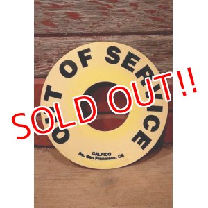 画像: dp-220901-107 OUT OF SERVICE /  Vintage Plastic Sign