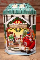 画像: ct-220601-01 MARS / M&M's 1999 Christmas Village Series Number 10 Canister Can