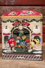 画像: ct-220601-01 MARS / M&M's 2001 Christmas Village Series Number 13 Canister Can