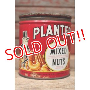 画像: dp-221101-07 PLANTERS / MR.PEANUT 1940's Salted MIXED NUTS Can