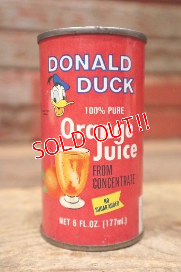 画像1: ct-221101-54 Donald Duck / 1980's Orange Juice Can