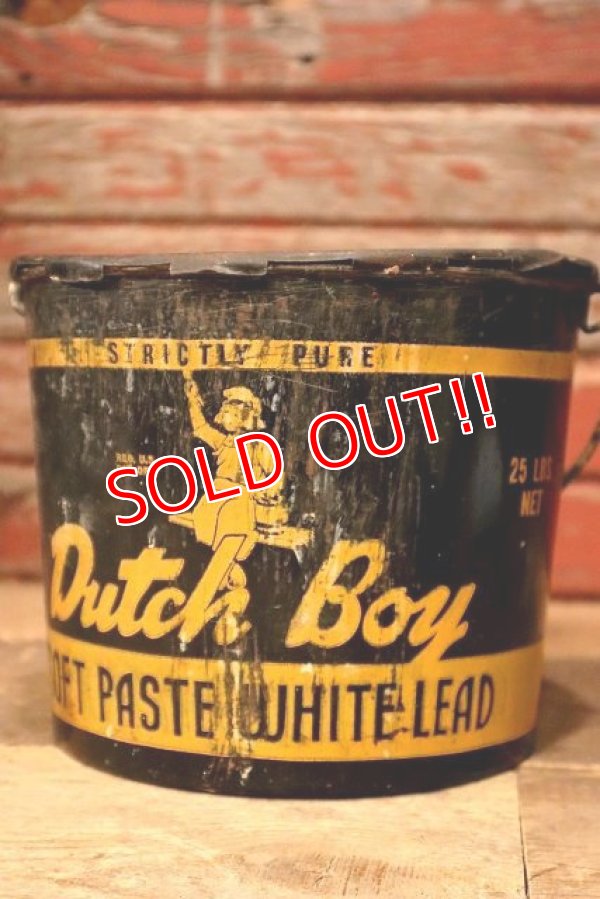 画像1: dp-230101-06 Dutch Boy/ 1950's SOFT PASTE WHITE LEAD Bucket