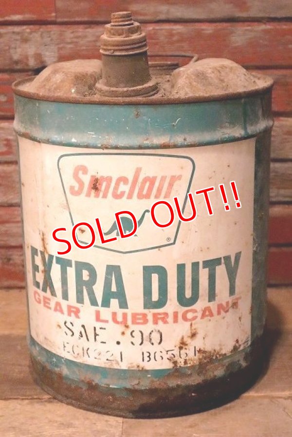 画像1: dp-230101-59 Sinclair EXTRA DUTY / 1960's 5 U.S. GALLONS OIL CAN