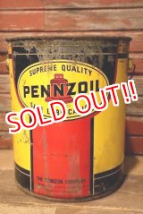 画像: dp-230101-04 PENNZOIL / 1960's-1970's 5 U.S. GALLONS OIL CAN