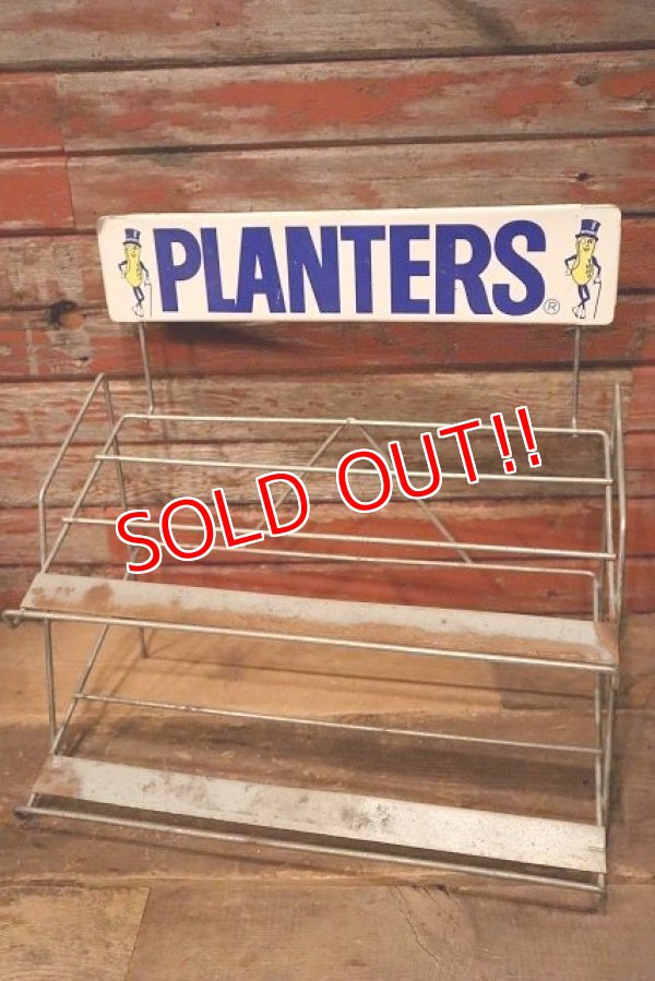 画像1: ct-230101-17 PLANTERS / MR.PEANUT 1970's-1980's Counter Display Wire Rack