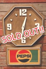 画像: dp-230201-26 PEPSI / 1970's-1980's Wall Clock