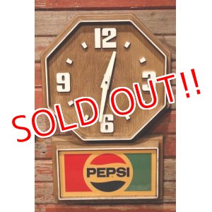 画像: dp-230201-26 PEPSI / 1970's-1980's Wall Clock