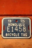 画像1: dp-230101-90 Hawaii Honolulu / 1975 Bicycle Tag