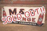 画像: dp-230301-07 M & S ORANGE / 1940's-1950's Metal Sign