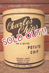 画像: dp-230301-39 Charles Chips / Vintage Potato Chips Can